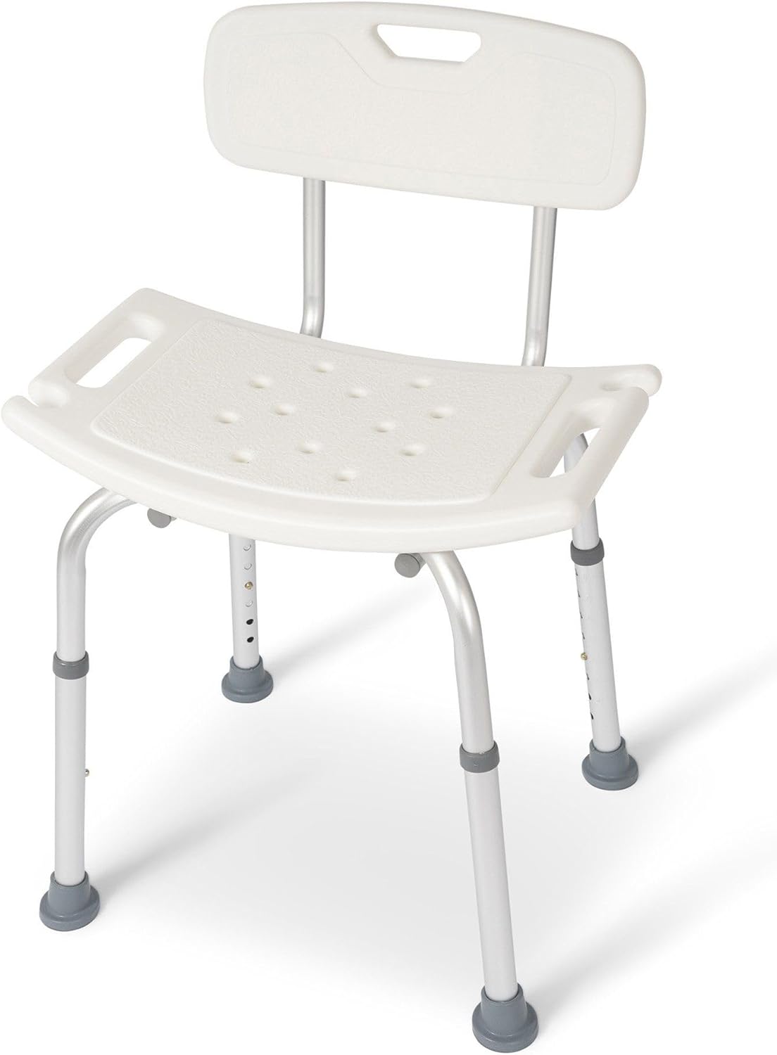 Dunimed - Sgabello da doccia, regolabile in altezza, antiscivolo, 39 – 52 cm image 2
