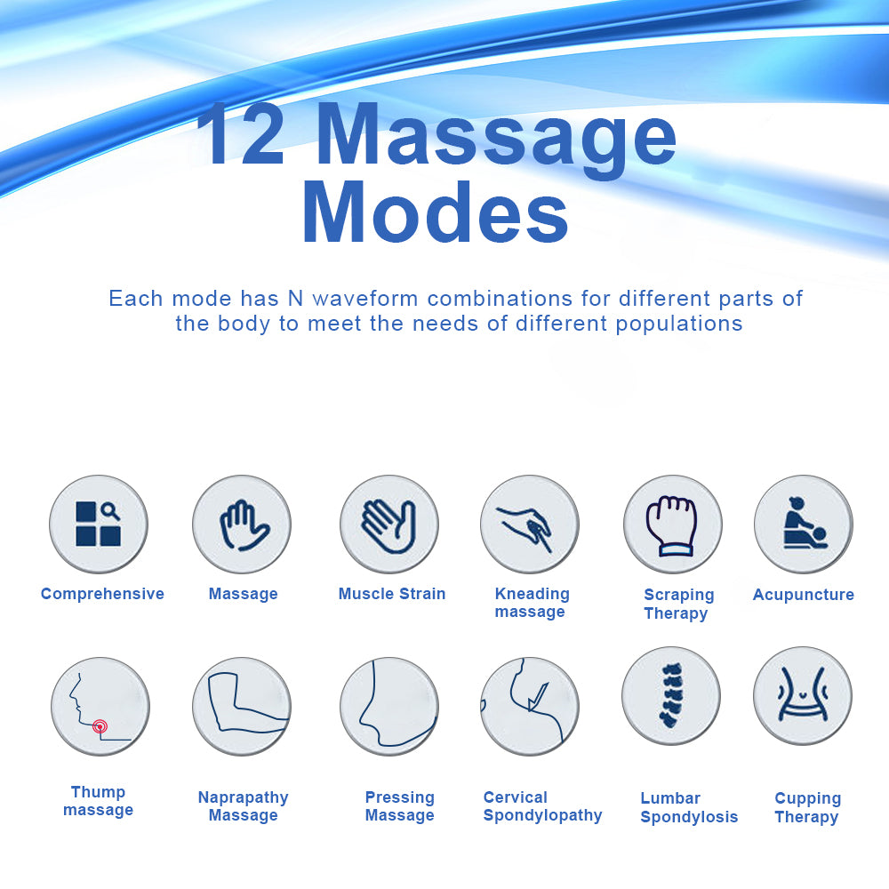 Dispositivo TENS e EMS per terapia a bassa frequenza 12 modalità image 2