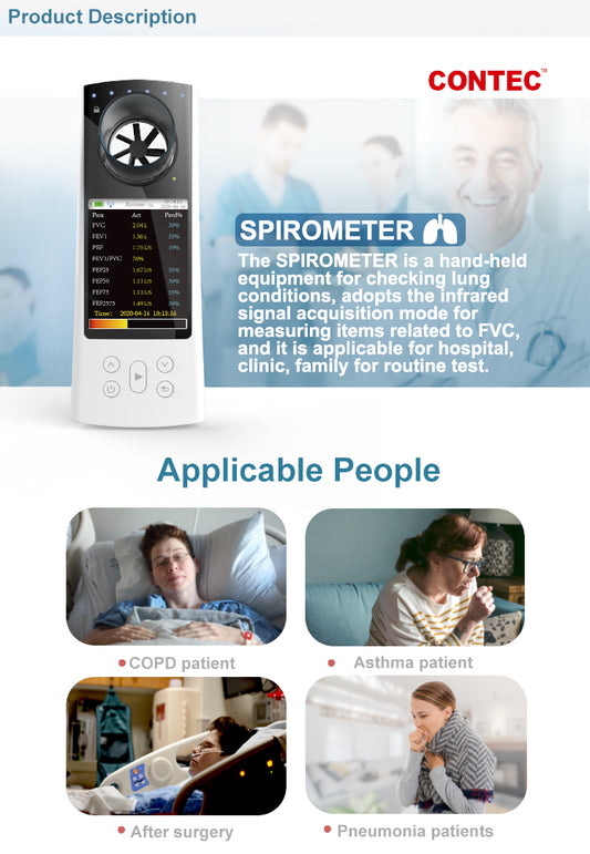 Spirometro SP-80B con software per PC - Medical Net Store