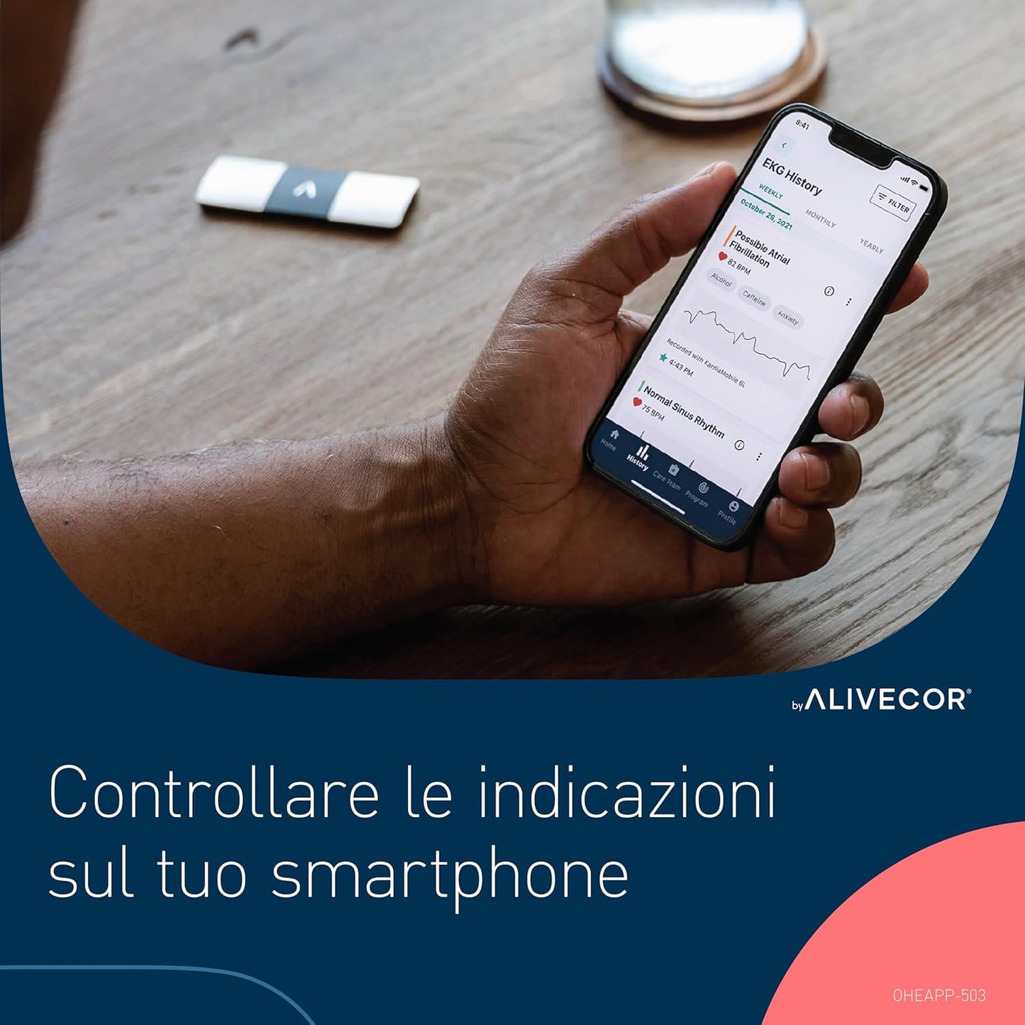 AliveCor KardiaMobile 6L ECG Portatile a 6 Derivazioni image 3
