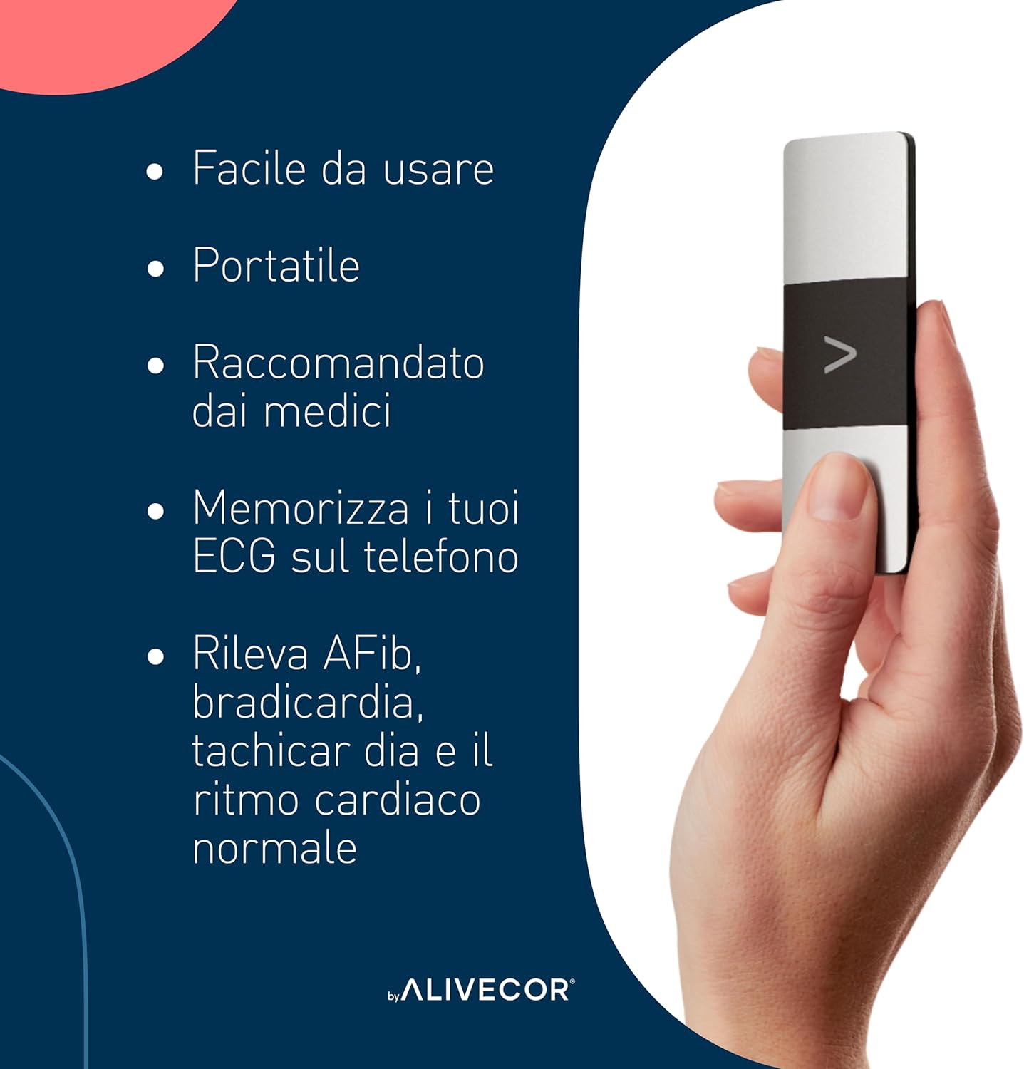 AliveCor KardiaMobile 6L ECG Portatile a 6 Derivazioni image 2