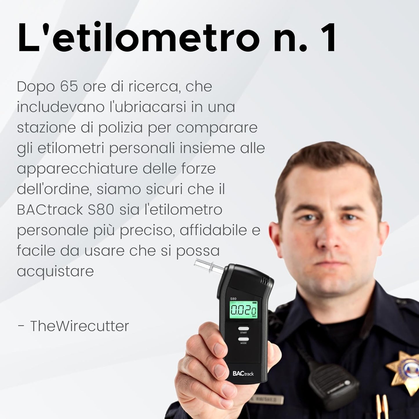 BACtrack Etilometro S80 Professionale Approvato DOT & NHTSA image 2