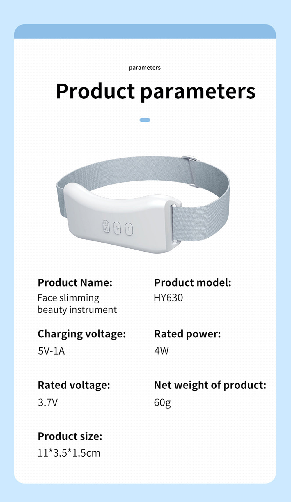 EMS Massaggiatore per il lifting del viso rassodante antirughe - Medical Net Store
