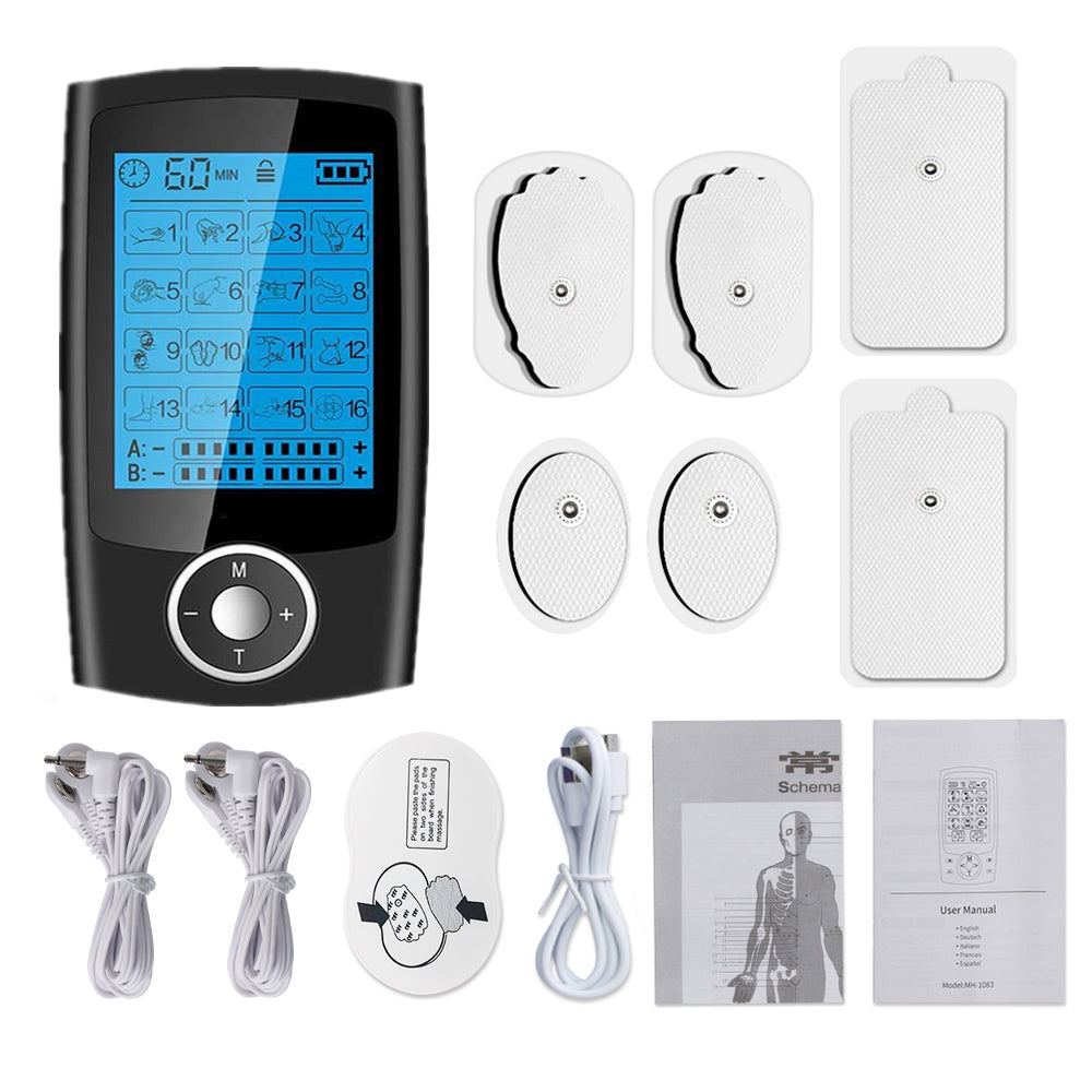 Stimolatore Tens Ems a 16 modalita' doppio canale image 11