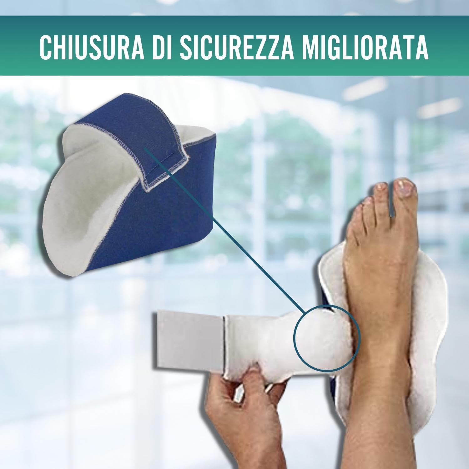 Talloniere Antidecubito Blu 1 Paio - Talloniera Ortopedica - Medical Net Store