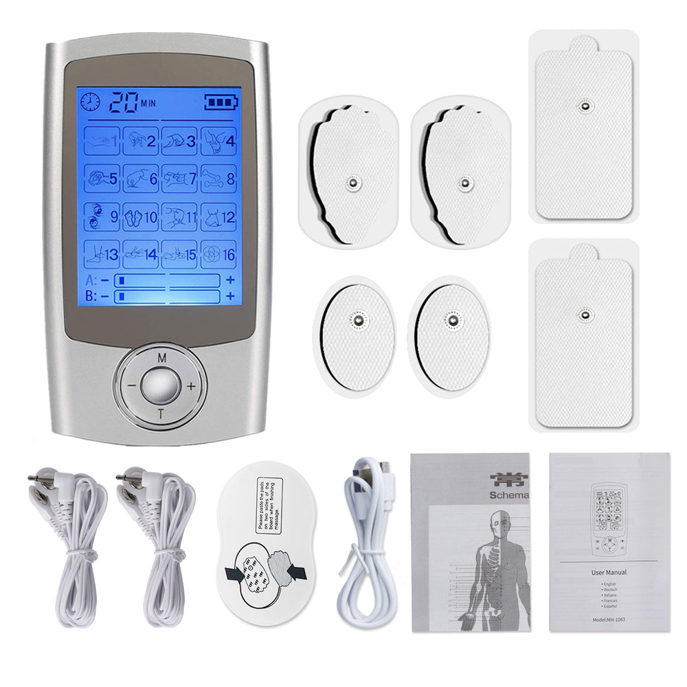 Stimolatore Tens Ems a 16 modalita' doppio canale image 12