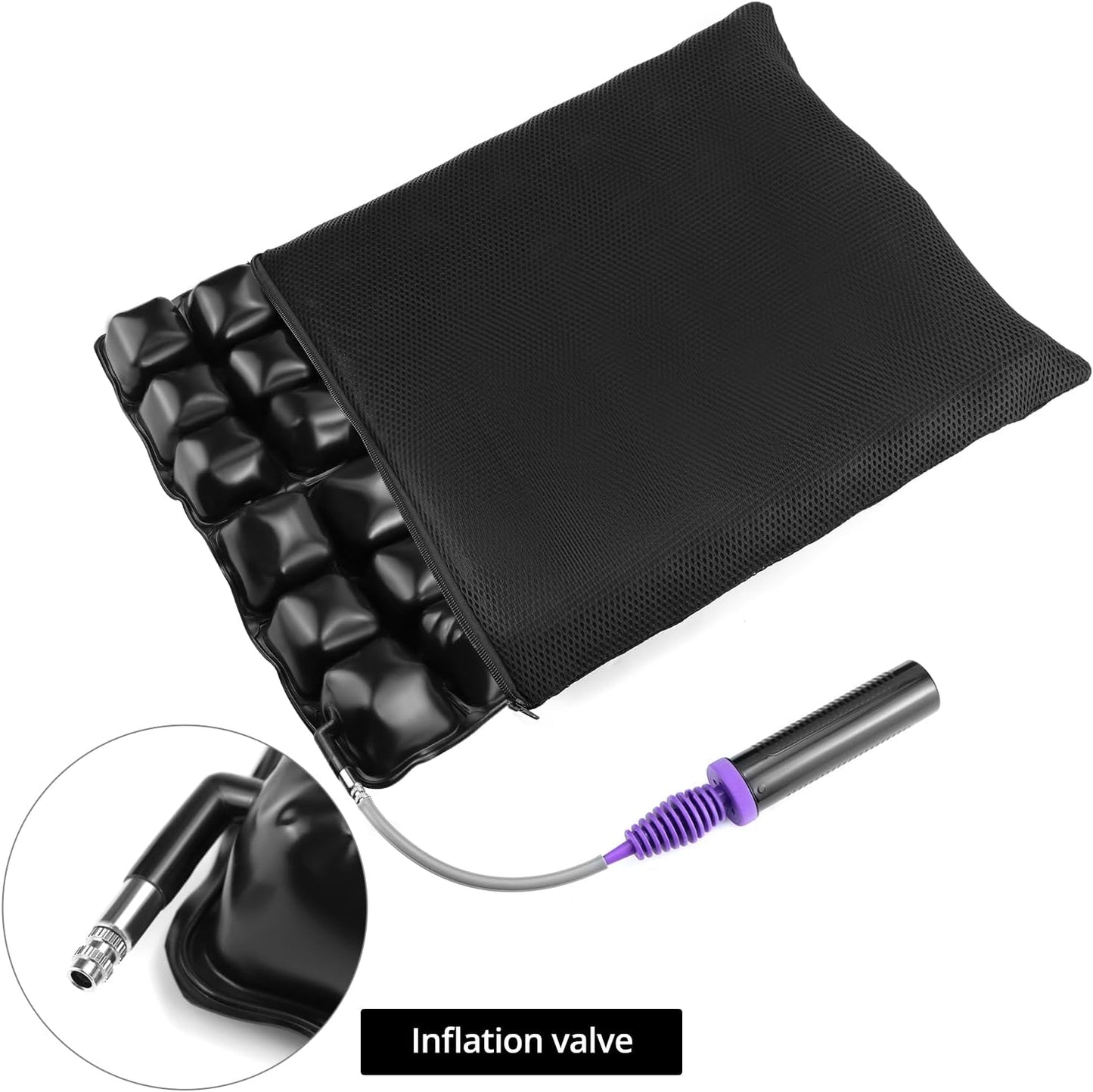 Cuscino Antidecubito per sedia a rotelle a bolle gonfiabile - Medical Net Store