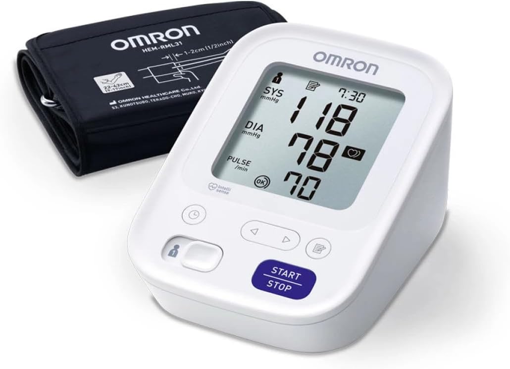 OMRON M3 Hem-754-E Misuratore di Pressione da Braccio, con Bracciale Easy 22-42 - Medical Net Store