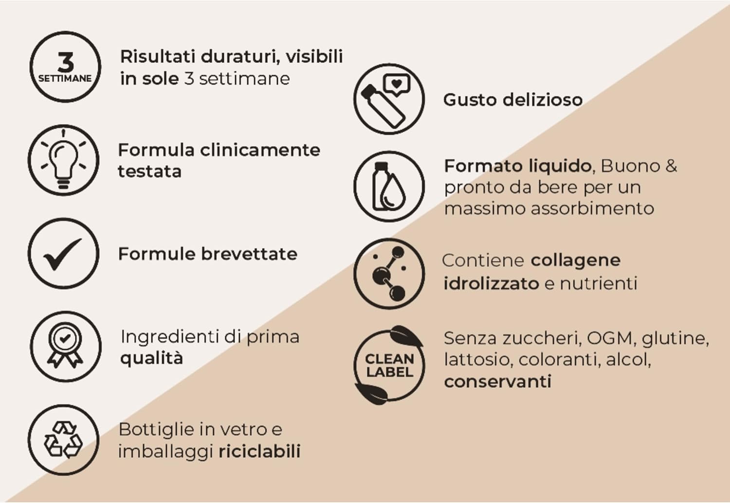 GOLD COLLAGEN Pure - Integratore Liquido Collagene Marino  1 Pack 10x50 ml - Medical Net Store