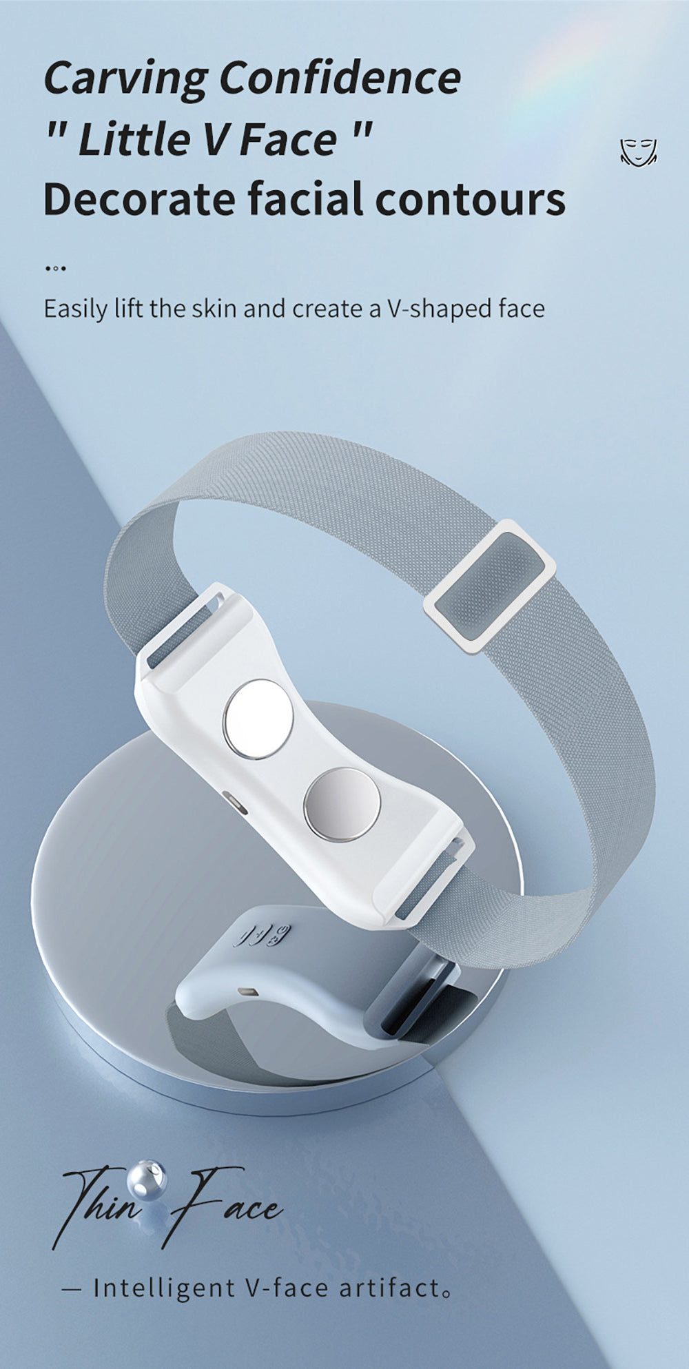 EMS Massaggiatore per il lifting del viso rassodante antirughe - Medical Net Store