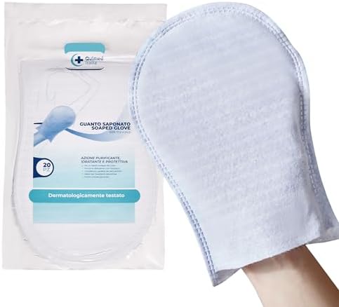 Manopole Saponate Monouso con detergente a pH fisiologico super delicato 100 pe image 1