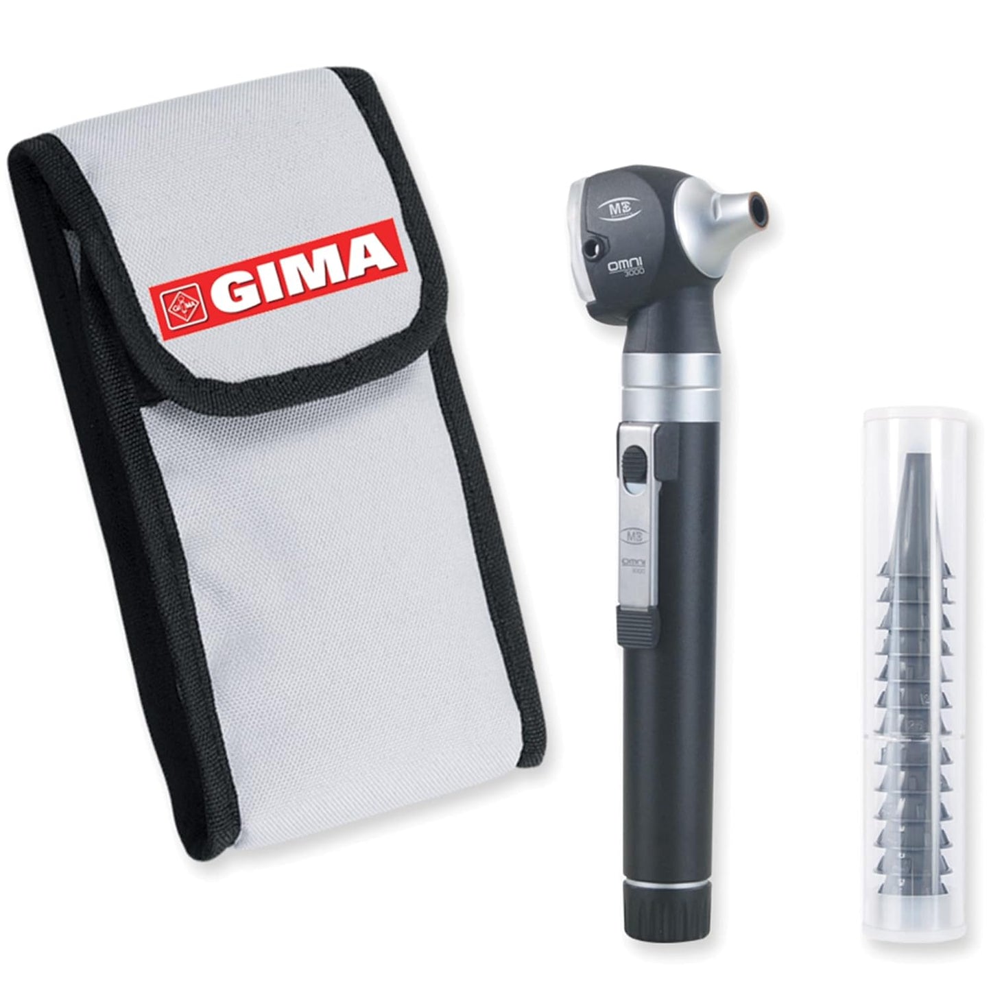 GIMA F.O. Sigma Otoscopio xeno alogeno con 14 speculum monouso - Medical Net Store