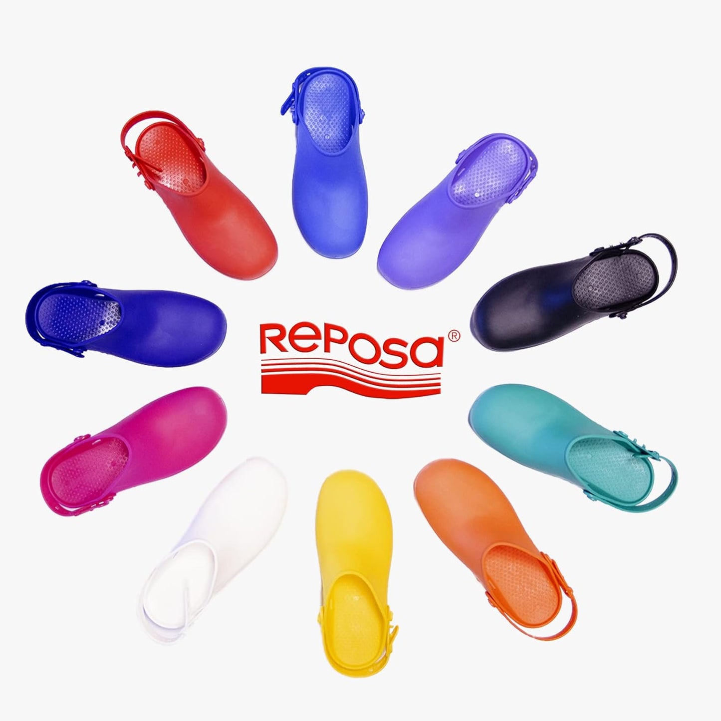 REPOSA Zoccoli Sanitari Modello Max, Zoccolo Professionale con Laccetto e Suola image 14