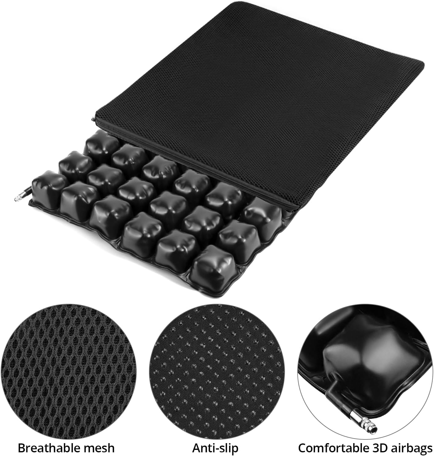 Cuscino Antidecubito per sedia a rotelle a bolle gonfiabile - Medical Net Store